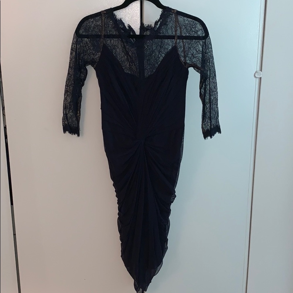 Tadashi Shoji Ruched lace Dress